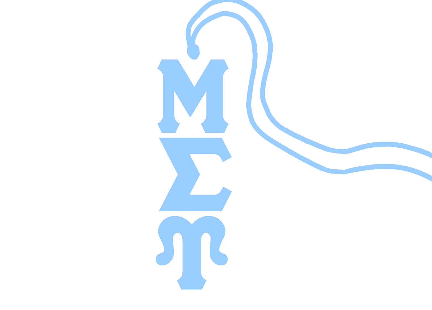 Mu Sigma Upsilon Classic Letter Tiki