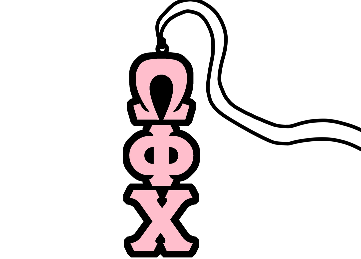 Omega Phi Chi Classic Letter Tiki