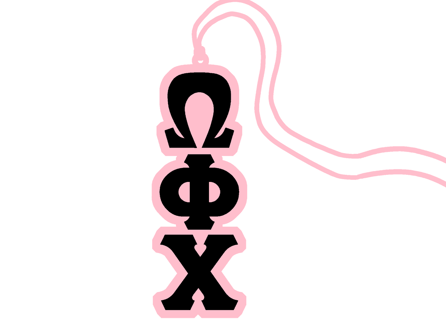 Omega Phi Chi Classic Letter Tiki