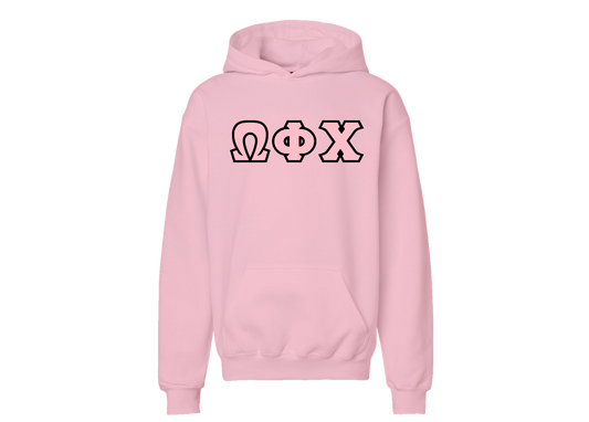 Omega Phi Chi Pink Hoodie