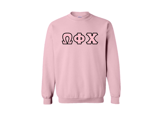 Omega Phi Chi Pink Sweater