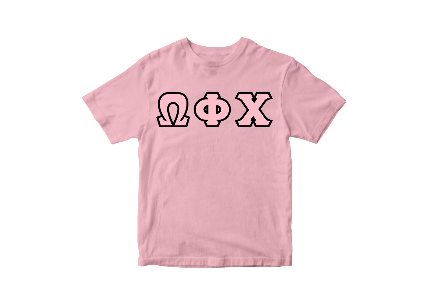 Omega Phi Chi Pink Shirt