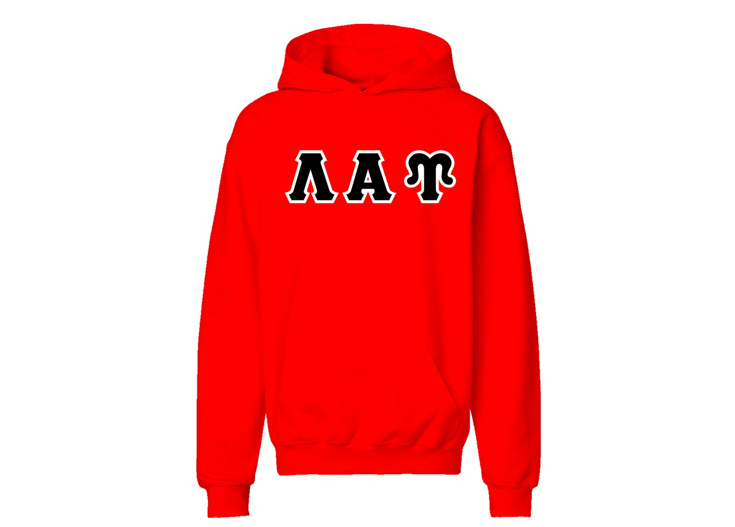 Lambda Alpha Upsilon Red Hoodie