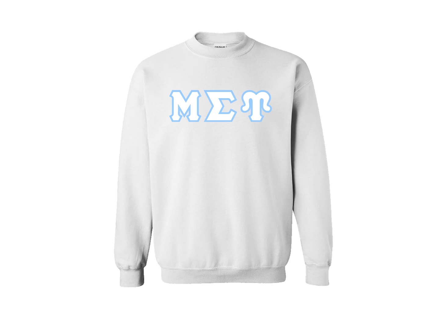 Mu Sigma Upsilon White Sweater